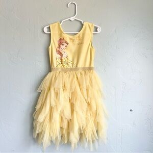 Disney | Belle Yellow Tulle Dress Costume Girl Size 4T EUC Beauty & The Beast
